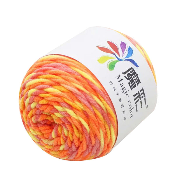 LGCASL Red and Pink Yarn, 5 Strands of Rainbow Cotton Crochet Diy Sweater Scarf Line Cotton Wool Thread No.17 Purple Music, Diy Colorful Yarn NO.09 First Love