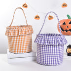 Small Wall-Mounted Kitchen Storage Basket, Hanging Storage Wicker Baskets Wall Mounted Woven Hanging Basket Wicker Small Basket with Handle Wicker Basket with Handle Small Basket Organizer Black and White Checkered Easter Canvas Egg Basket