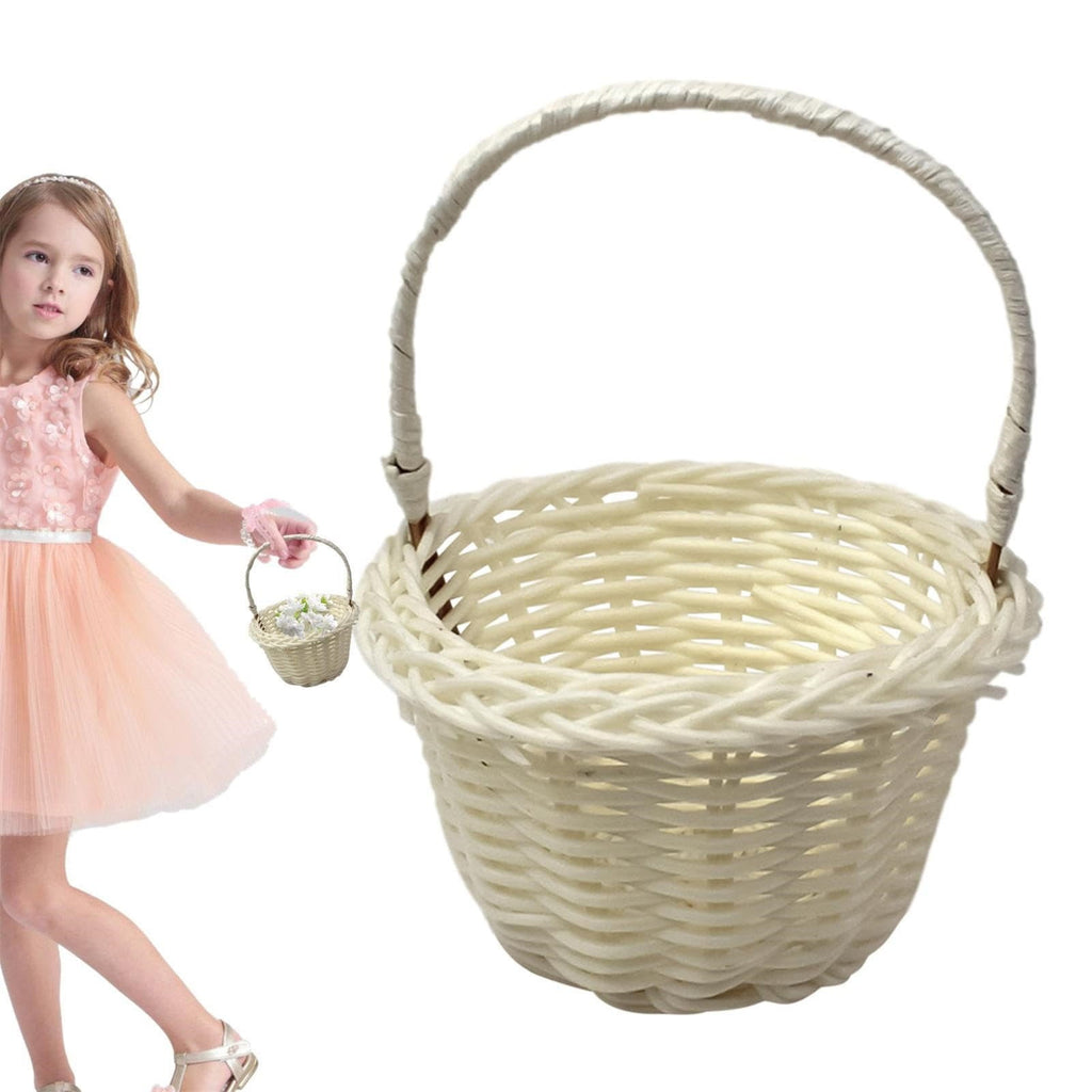 Small Wall-Mounted Kitchen Storage Basket, Hanging Storage Wicker Baskets Wall Mounted Woven Hanging Basket Wicker Small Basket with Handle Wicker Basket with Handle Small Basket Organizer Brown Wedding Flower Basket