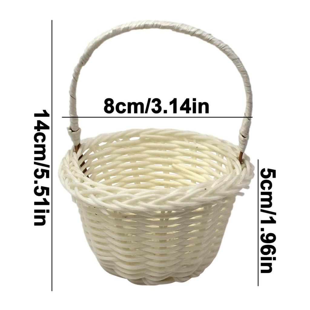 Small Wall-Mounted Kitchen Storage Basket, Hanging Storage Wicker Baskets Wall Mounted Woven Hanging Basket Wicker Small Basket with Handle Wicker Basket with Handle Small Basket Organizer Brown Wedding Flower Basket