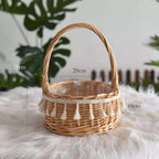 Small Wall-Mounted Kitchen Storage Basket, Hanging Storage Wicker Baskets Wall Mounted Woven Hanging Basket Wicker Small Basket with Handle Wicker Basket with Handle Small Basket Organizer S Wedding basket with tassels
