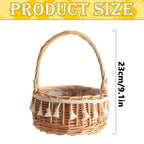 Small Wall-Mounted Kitchen Storage Basket, Hanging Storage Wicker Baskets Wall Mounted Woven Hanging Basket Wicker Small Basket with Handle Wicker Basket with Handle Small Basket Organizer L Wedding basket with tassels