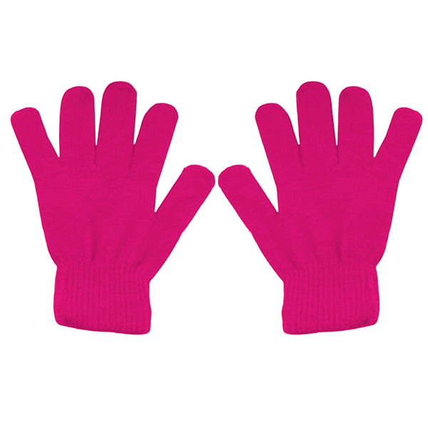 LGCASL Clearance! Winter Gloves Warm Strecty Knit Gloves for Men Women- Dark Gray One Size Hot Pink