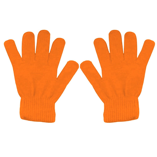 LGCASL Clearance! Winter Gloves Warm Strecty Knit Gloves for Men Women- Dark Gray One Size Orange