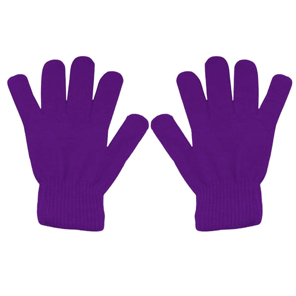 LGCASL Clearance! Winter Gloves Warm Strecty Knit Gloves for Men Women- Dark Gray One Size Purple
