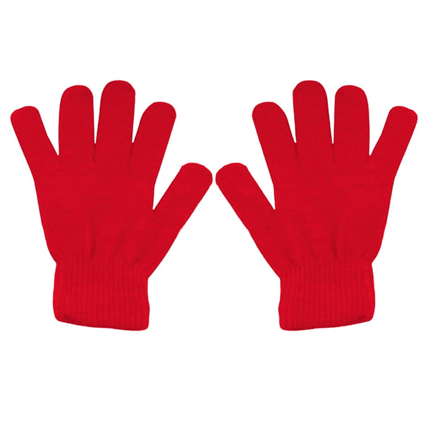 LGCASL Clearance! Winter Gloves Warm Strecty Knit Gloves for Men Women- Dark Gray One Size Red