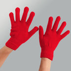 LGCASL Clearance! Winter Gloves Warm Strecty Knit Gloves for Men Women- Dark Gray One Size Red