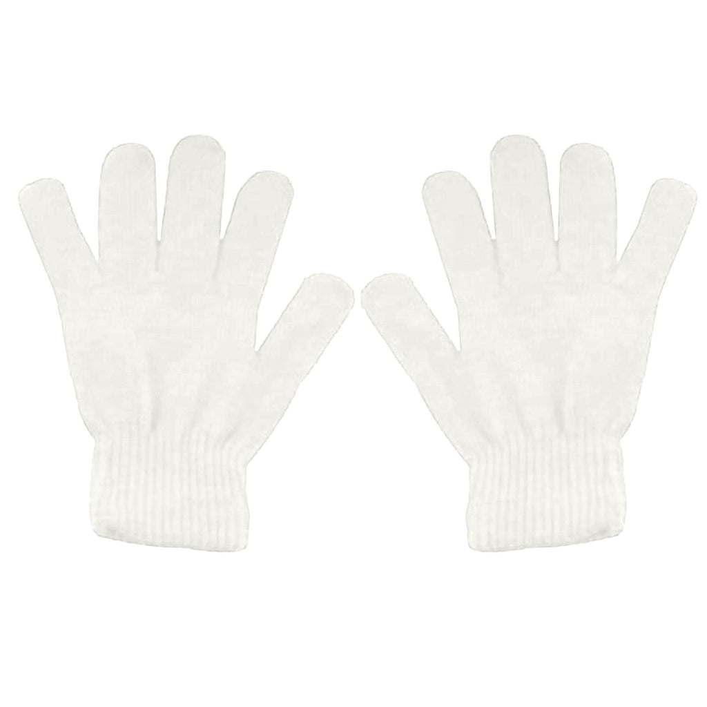 LGCASL Clearance! Winter Gloves Warm Strecty Knit Gloves for Men Women- Dark Gray One Size White
