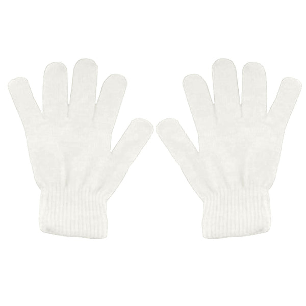 LGCASL Clearance! Winter Gloves Warm Strecty Knit Gloves for Men Women- Dark Gray One Size White