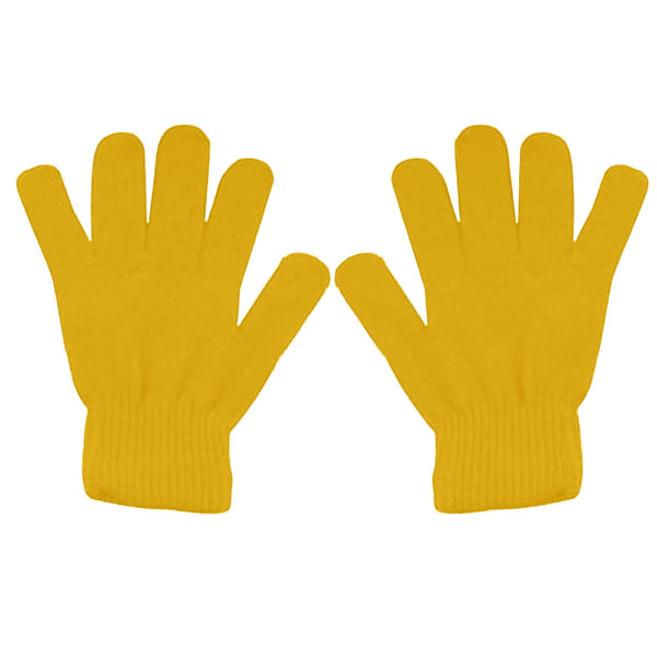 LGCASL Clearance! Winter Gloves Warm Strecty Knit Gloves for Men Women- Dark Gray One Size Yellow