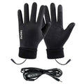 LGCASL Clearance! Heated Gloves Heated Gloves for Men Women with 3 Heat Settings Touchscreen Warming Gloves for Climbing Hiking Cycling Camping- Grey 26 Black
