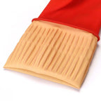 JWDX Oven Mitts Clearance! 2 Pairs Reusable Household Gloves Rubber Dishwashing Gloves Extra Thick Long Sleeves Kitchen Cleaning Working Painting Gardening Pet Care, Include Two Pairs of Gloves Red