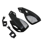 SWETRACE Protect Motorcycle Handlebars Motorbike Handguard Abs White 1 Pair 24.00X12.00X5.00CM Black