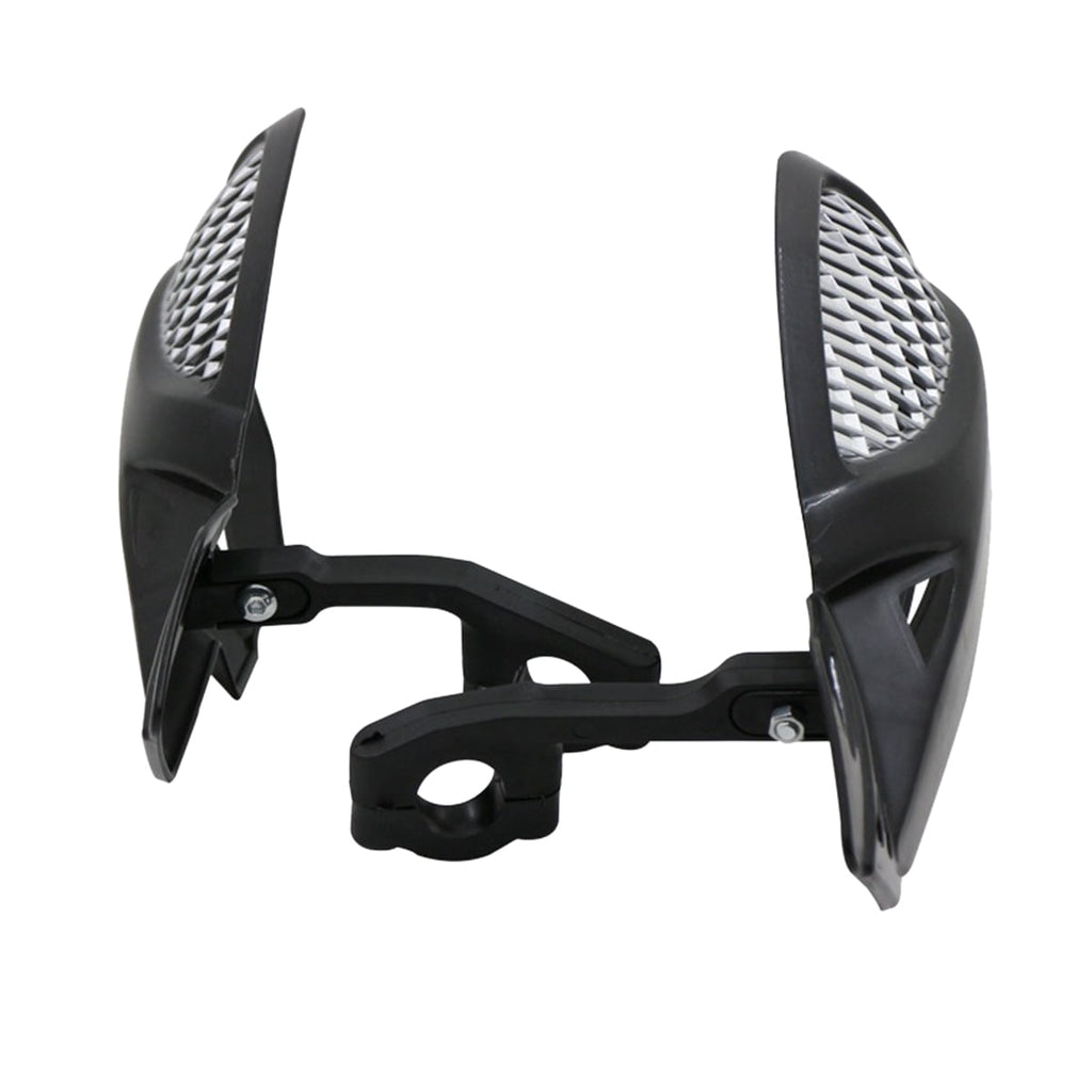 SWETRACE Protect Motorcycle Handlebars Motorbike Handguard Abs White 1 Pair 24.00X12.00X5.00CM Black