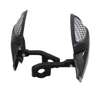 SWETRACE Protect Motorcycle Handlebars Motorbike Handguard Abs White 1 Pair 24.00X12.00X5.00CM Black
