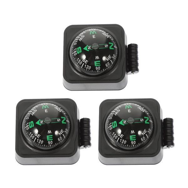 SWETRACE Motorcycle Compass Round Multi ABS 3Pcs Simple Design Adjustable Direction