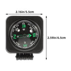 SWETRACE Motorcycle Compass Round Multi ABS 3Pcs Simple Design Adjustable Direction