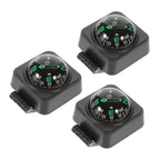 SWETRACE Motorcycle Compass Round Multi ABS 3Pcs Simple Design Adjustable Direction