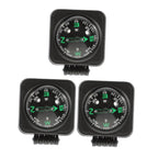 SWETRACE Motorcycle Compass Round Multi ABS 3Pcs Simple Design Adjustable Direction