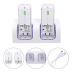 SWETRACE VR Controllers Rechargeable Batteries and Charger White ABS 1 Gaming Accessories 12.5X5.99cm White
