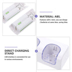 SWETRACE VR Controllers Rechargeable Batteries and Charger White ABS 1 Gaming Accessories 12.5X5.99cm White