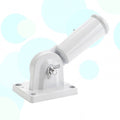 Worgeous Flag Pole Accessories Universal Holder Wall Mount Poles Bridegroom White