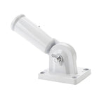 Worgeous Flag Pole Accessories Universal Holder Wall Mount Poles Bridegroom White