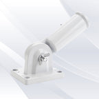 Worgeous Flag Pole Accessories Universal Holder Wall Mount Poles Bridegroom White