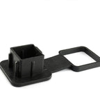 Worgeous Rubber Trailer Tube Protector Insert Tow Trailer Hitch Cover Car Accessories for 18 Inch Receivers (Black)