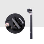 Worgeous 30.8mm Aluminum Alloy Seatpost Mountain Bike Bike Seat Tube Seat Post for Most Road Bike Downhill Bike Track Bike Fixed Gear (Black)