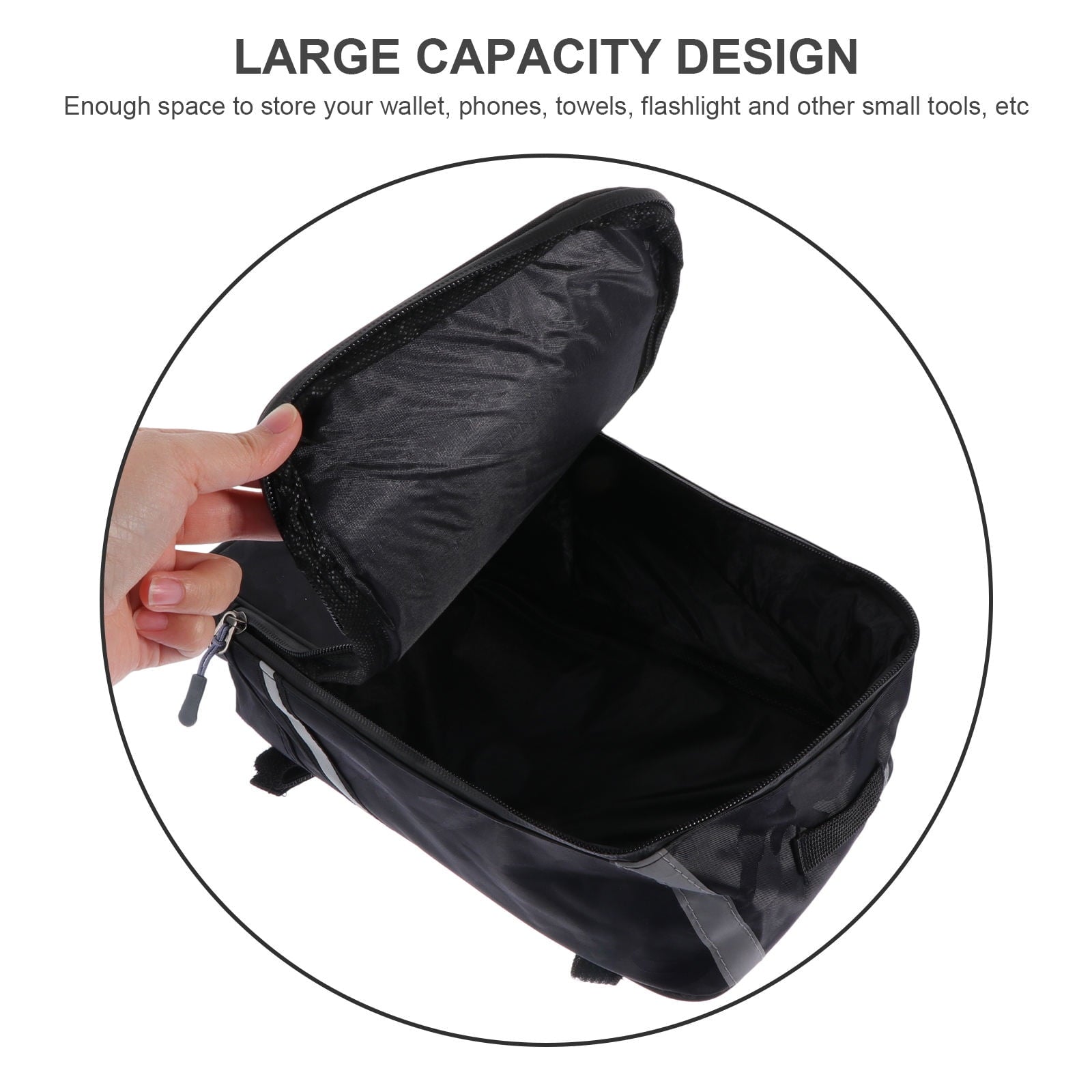 Worgeous Bike Pannier Cycling Mountain Seat Bag Tail Large Storage Woman Camouflage