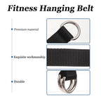 Worgeous 3 Pcs Fitness Horizontal Bar Strap Hanging Training Belt Pull Ups Black
