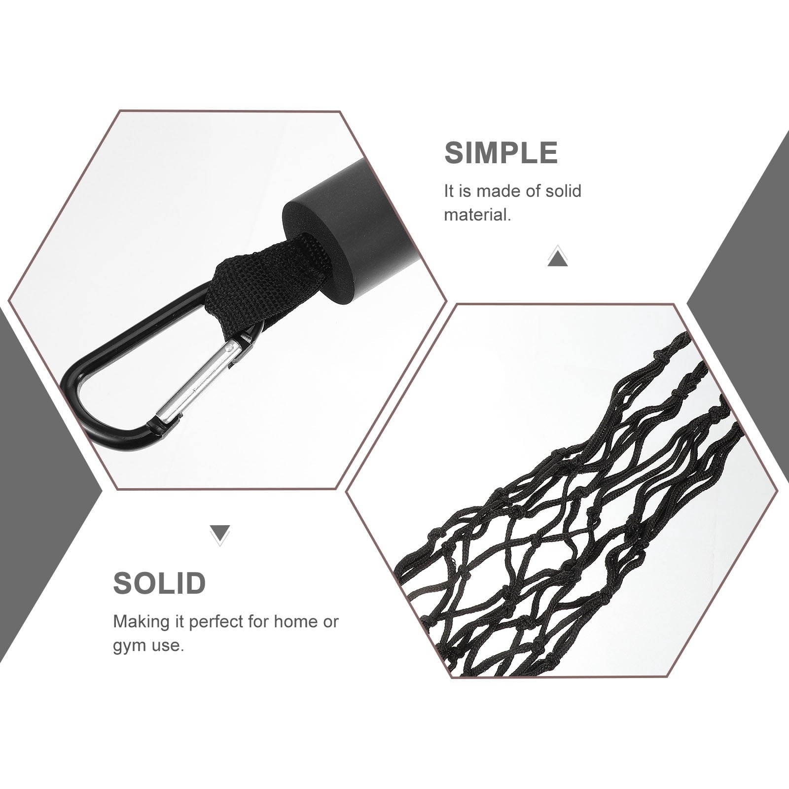 Worgeous Volleyball Training Belt Setter Equipment Net Hitting Trainer Black