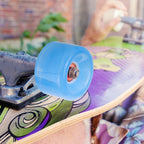 SWETRACE Non-slip Skateboard Wheel Transparent Pu 2Pcs 2.36X2.36X1.57in