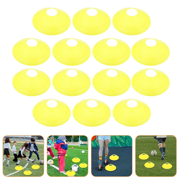 14 Pcs Disc Agile Soccer Cones Training Equipment - Yellow