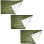 Worgeous 3 Pcs Camping Foldable Sleeping Emergency Blanket Outdoor Travel