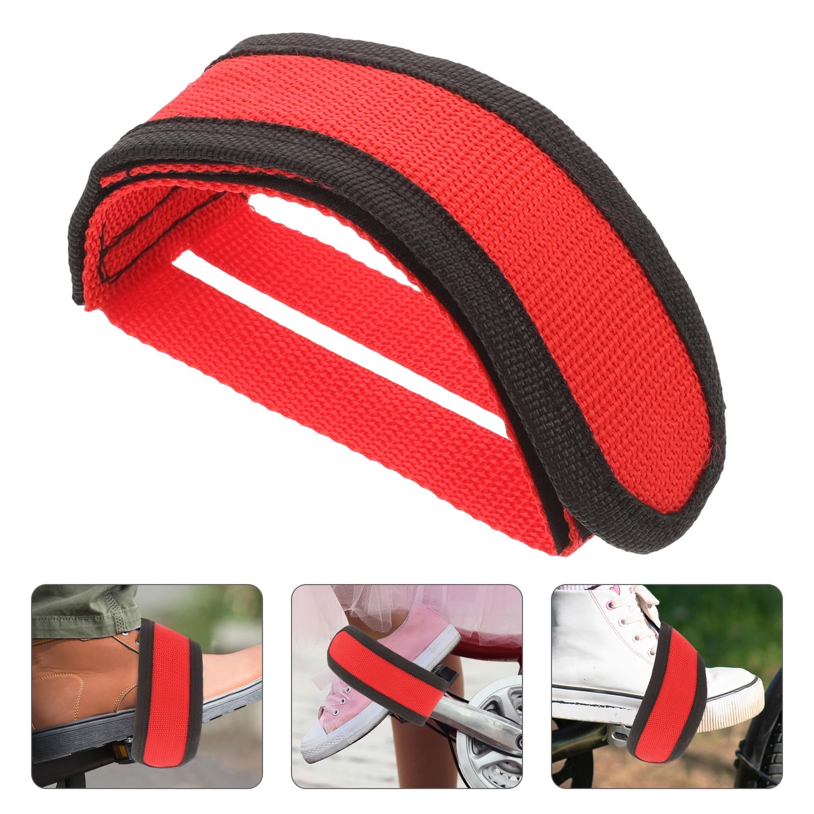 SWETRACE Adjustable Bike Pedals Straps for Cycling Foot Type 2Pcs