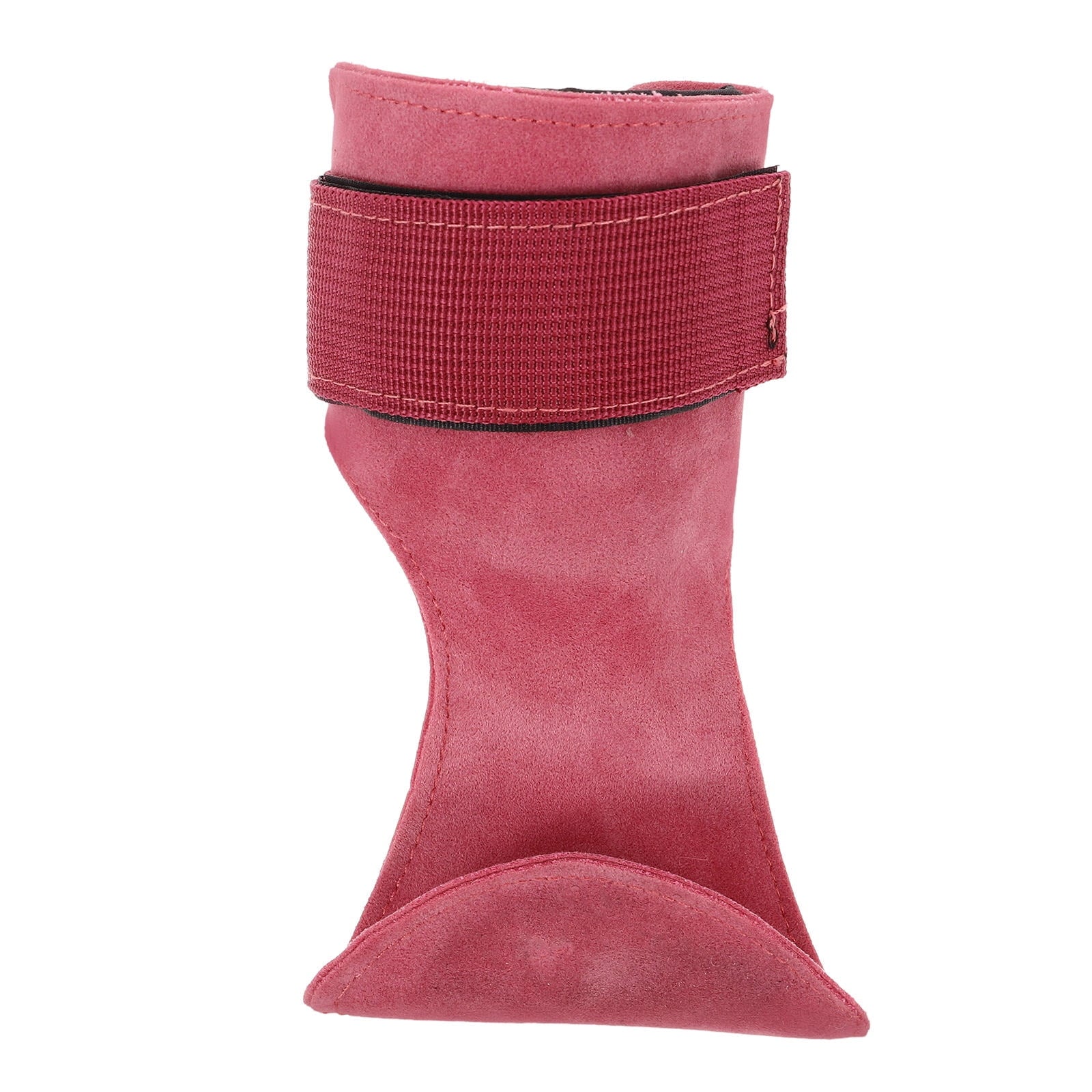 SWETRACE Gym Equipment Wrist Wraps Grip Enhancement Rosy 1Set PU 8.7x8.6x0.4in