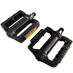 Masteelf 1 Pair of Pedals Anti-slip Plastic Grain Large Treadle Universal Road Bike Pedals