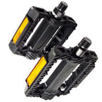 Masteelf 1 Pair of Pedals Anti-slip Plastic Grain Large Treadle Universal Road Bike Pedals