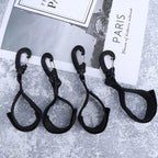 SWETRACE Plastic Hanging Hooks for Tent and Kayak 6.5 x 1.2 x 0.2in