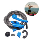 SWETRACE Portable Outdoor Camping Shower Blue 1Set 7.1x3.1x1.6in Plastic