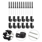 SWETRACE Kayak J Hooks with Rivits 12 x Rivets Lightweight Portable for Canoeing