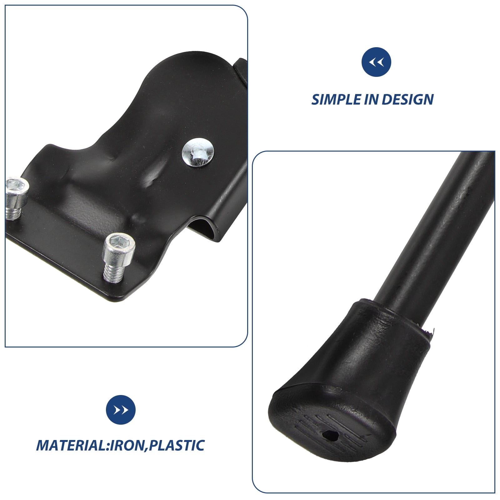 SWETRACE Bicycle Kickstands 1Pcs Stable Support and Quick Release for Mountain and Road Bikes in Black