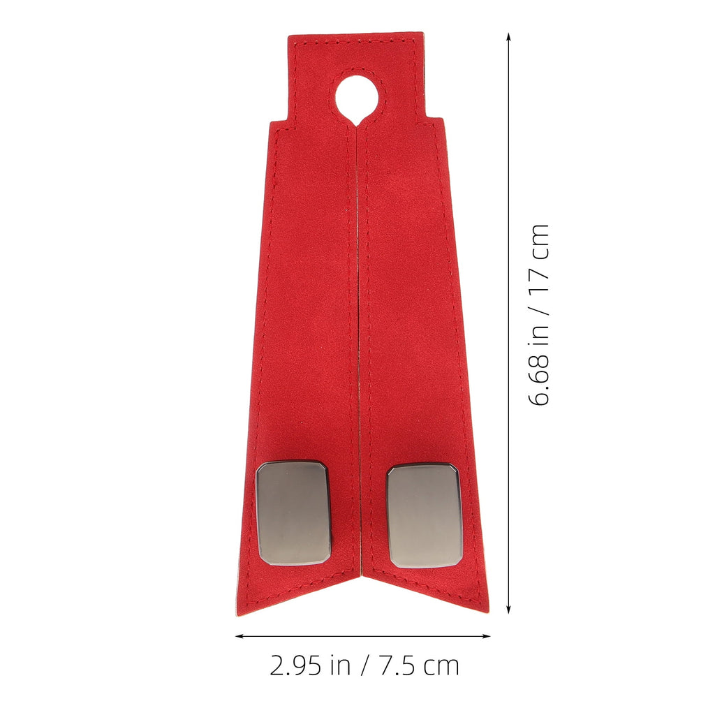 SWETRACE 1Set Red Pu Iron Car Seat Hook for Vehicle Interior Accessories with Luxury Fashionable Design 11.8x3x0.9in