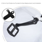 SWETRACE 1 Pair Metal Peg Pedal Non Slip Foldable Aluminium Iron For Cyclists Outdoor Riding