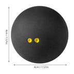 SWETRACE Small Squash Ball Black Rubber 1Set 1.6In
