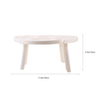 SWETRACE Small Outdoor Table Folding White Plastic 1Pcs 5.5X11.8X11.8in