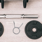 SWETRACE 1Pcs Silver Barbell Clamps for Gym Accessories and Fitness Equipment in Workout Sessions
