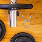SWETRACE 1Pcs Silver Barbell Clamps for Gym Accessories and Fitness Equipment in Workout Sessions